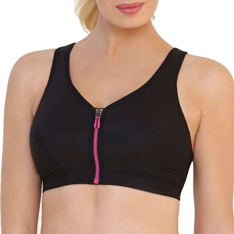 Glamorise High Impact Zipper Front Sports Bra
