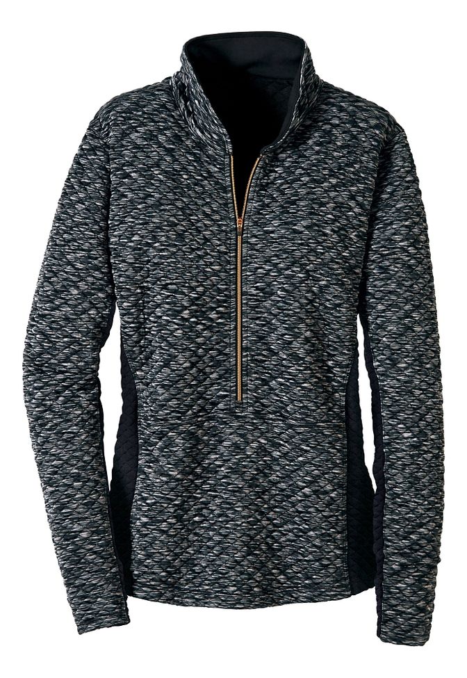 Womens Road Runner Sports Smooth Transition Quilted Long Sleeve 1/2 Zip