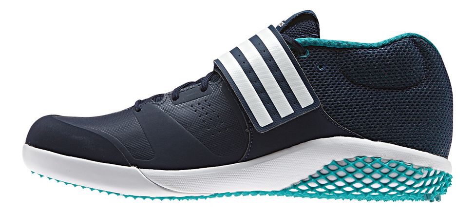 adidas&reg; Adizero Javelin :: Provides additional support around the midfoot during the throwing motion. Secures the foot during throws. Allows for maximum comfort while increasing durability in high-tension areas. Stabilizes the foot. Give uncompromisable grip and reduced weight. Reduces pressure on the ankle and Achilles. Protection and durability.   This web exclusive item ships separately within the continental U.S. only. You can count on this item to ship in 3-5 business days!