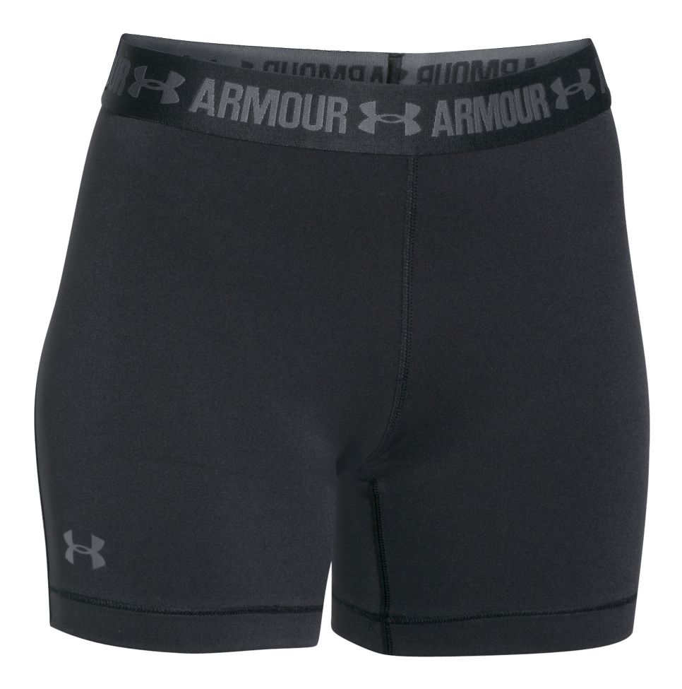 Womens Under Armour HeatGear Middy Compression & Fitted Shorts at Road Runner Sports
