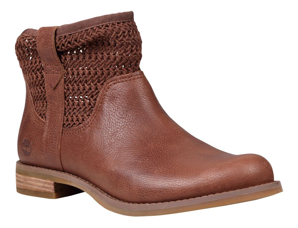 Timberland Savin Hill Leather and Fabric Ankle Boot