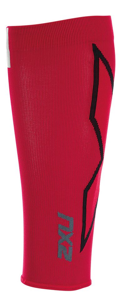 2XU&reg; HYOPTIK Compression Calf Sleeves :: The 2XU&reg; HYOPTIK Compression Calf Sleeves use a seamless construction to create the ultimate graduated sleeve for lower leg protection. Designed to encase the entire lower leg; calf to lower ankle, the sleeve applies the correct pressure to increase circulation while sedentary or support the calf, shin and Achilles when worn during activity. Added reflective logo&#39;s on the calf provides greater visibility and protection.   This web exclusive item ships separately within the continental U.S. only. You can count on this item to ship in 3-5 business days!