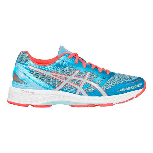 bright colored running shoes