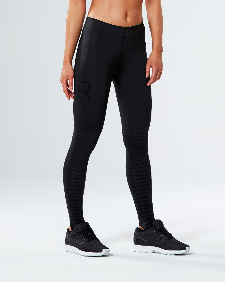 Womens 2XU Elite Power Recovery Compression Tights at Road Runner Sports