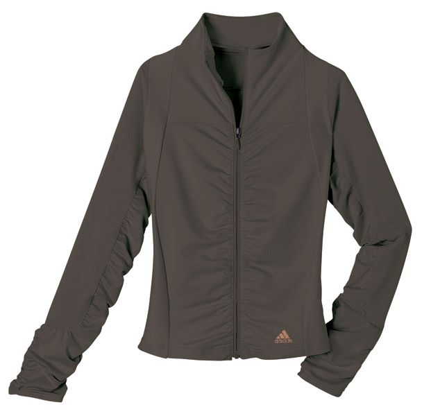 Womens adidas Mind and Body Knit Warm-Up Unhooded Jacket