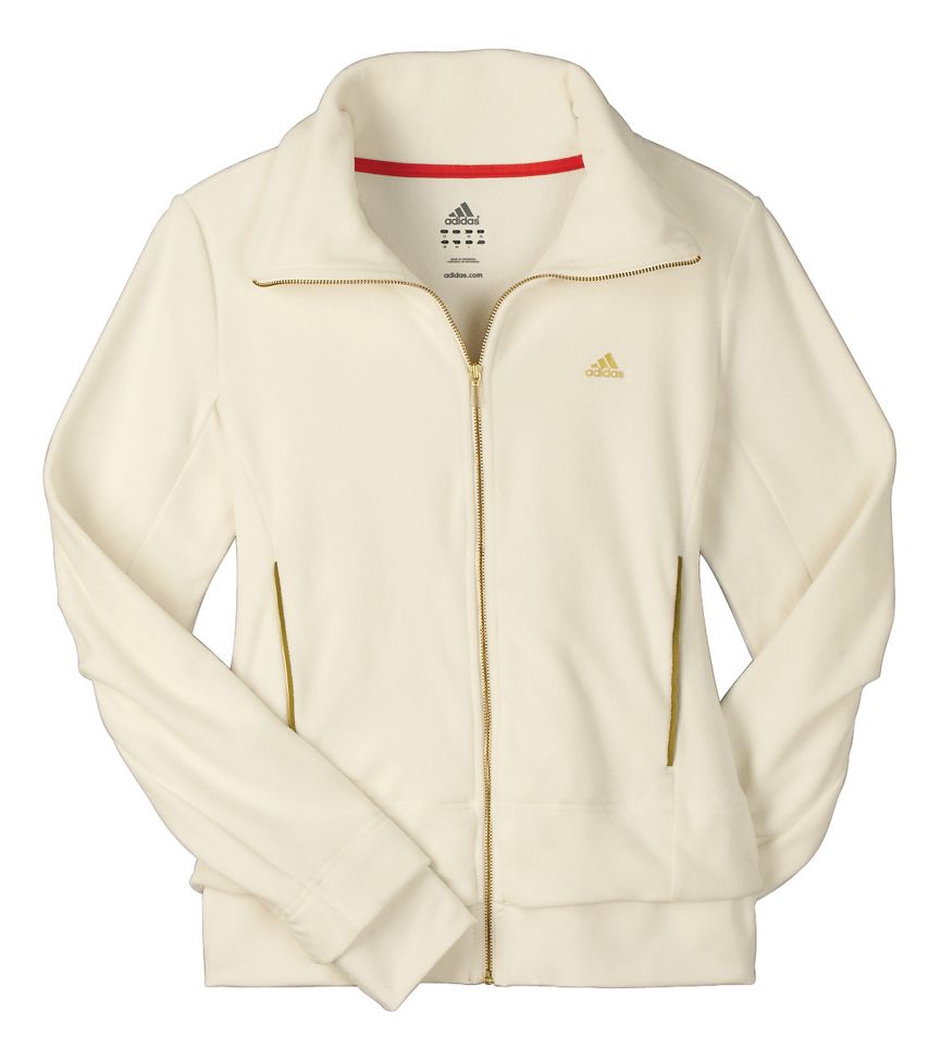 Womens adidas adilibria Polar Fleece Warm-Up Unhooded Jacket Womens adidas adilibria Polar Fleece Warm-Up Unhooded Jacket