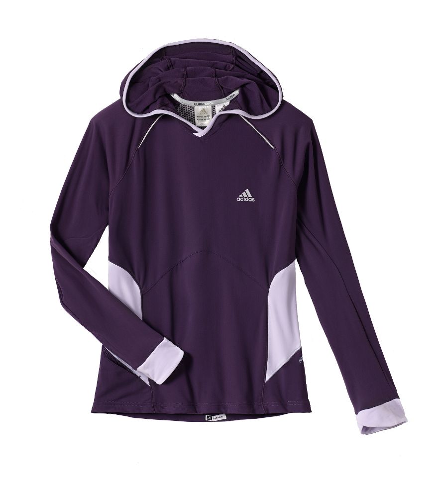 Womens adidas Supernova Long Sleeve No Zip Technical Tops Hoodie