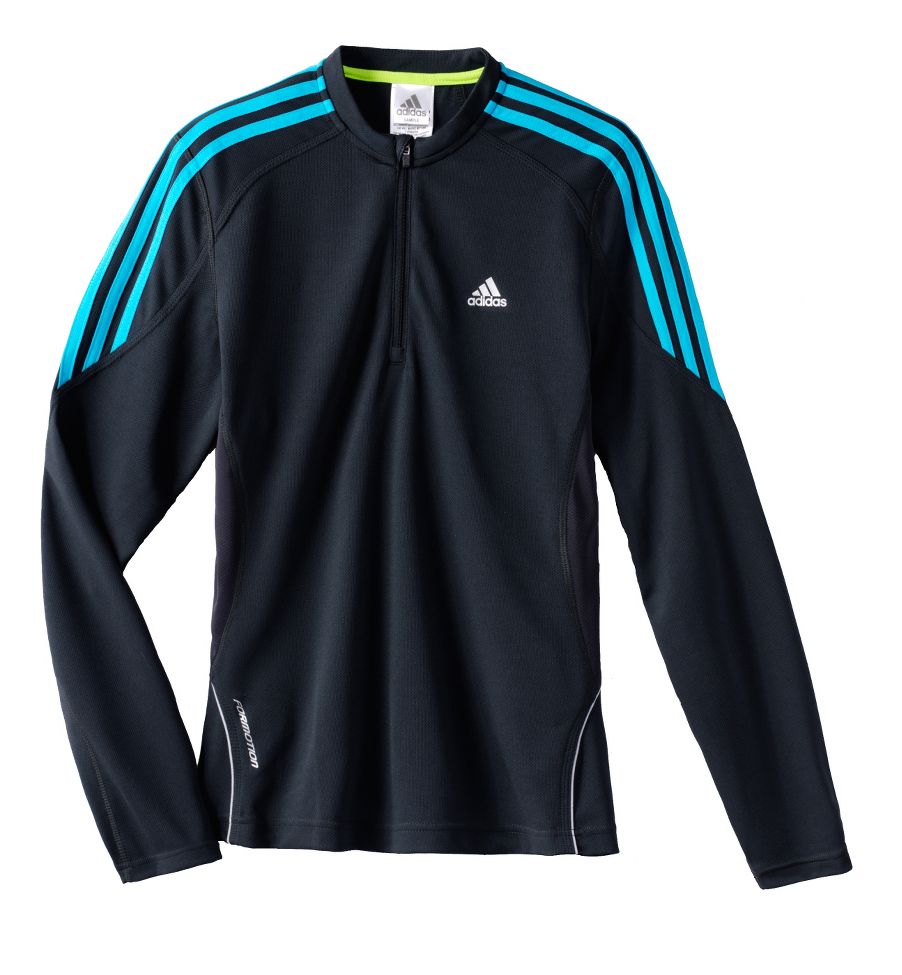 Womens adidas Response DS Long Sleeve 1/2 Zip Technical Tops