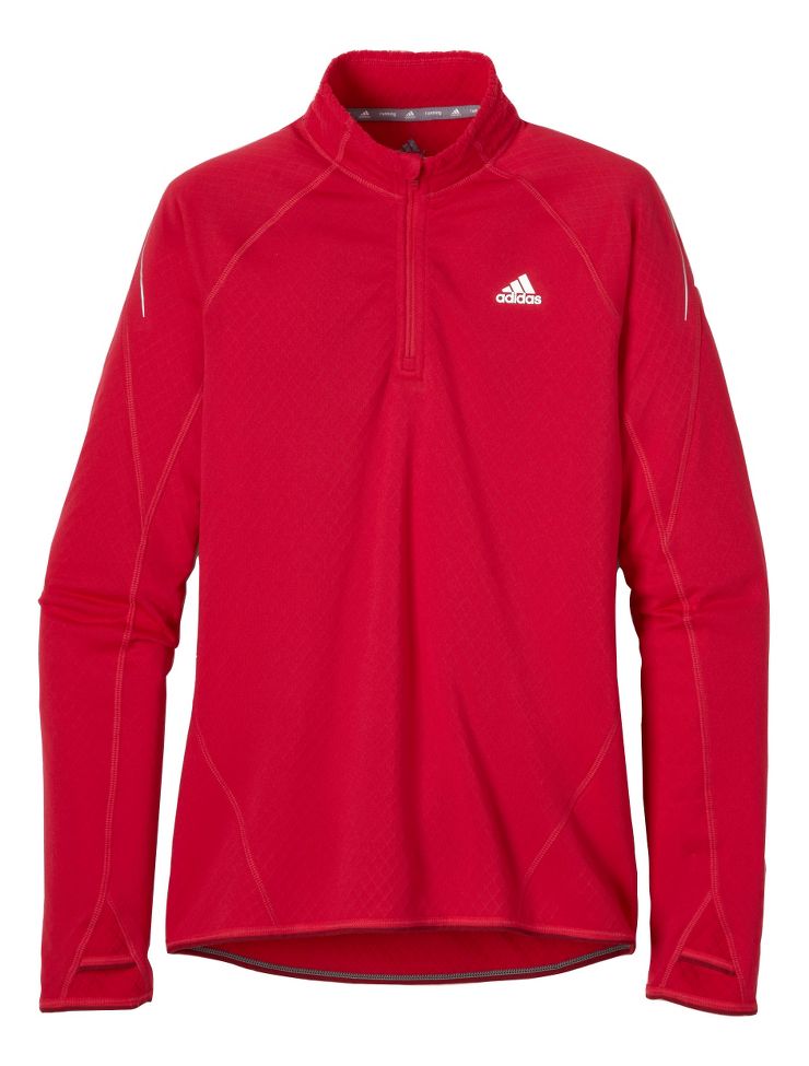 Womens adidas Sequencials Flagstaff Long Sleeve 1/2 Zip Technical Tops