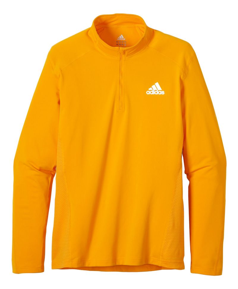Mens adidas Sequencials Long Sleeve 1/2 Zip Technical Tops