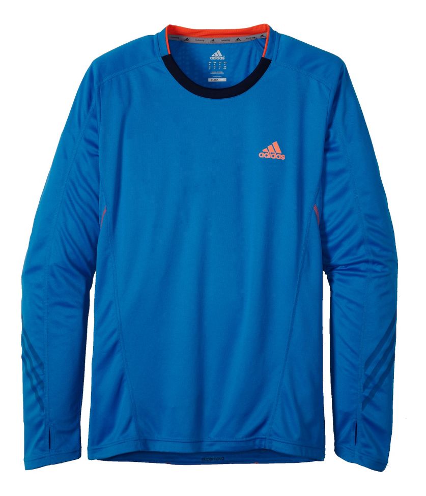 Mens adidas Supernova Long Sleeve No Zip Technical Tops
