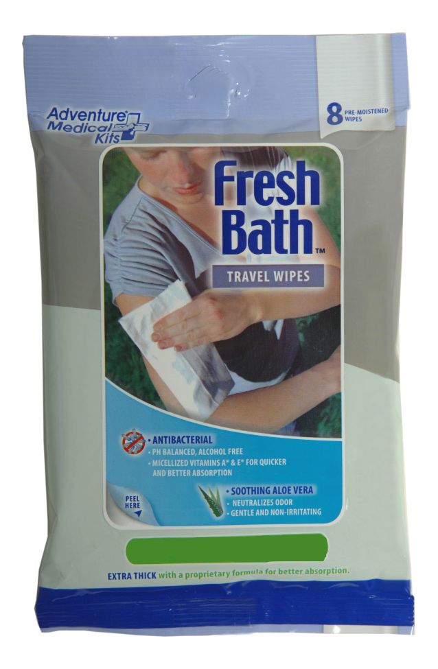 Adventure Medical Kits Fresh Bath Wipes Skin Care