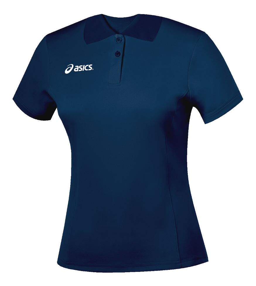 Womens ASICS Team Polo Short Sleeve Top