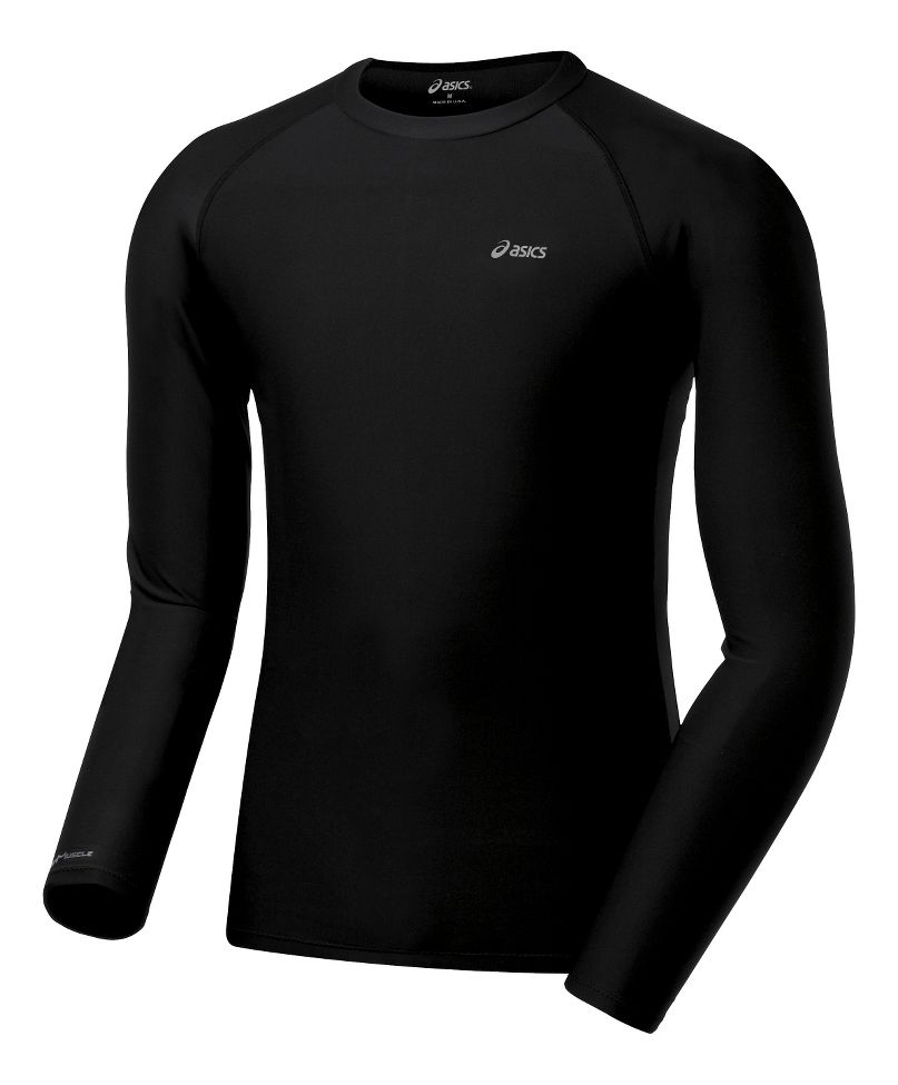 Mens ASICS Inner Muscle Long Sleeve No Zip Technical Top