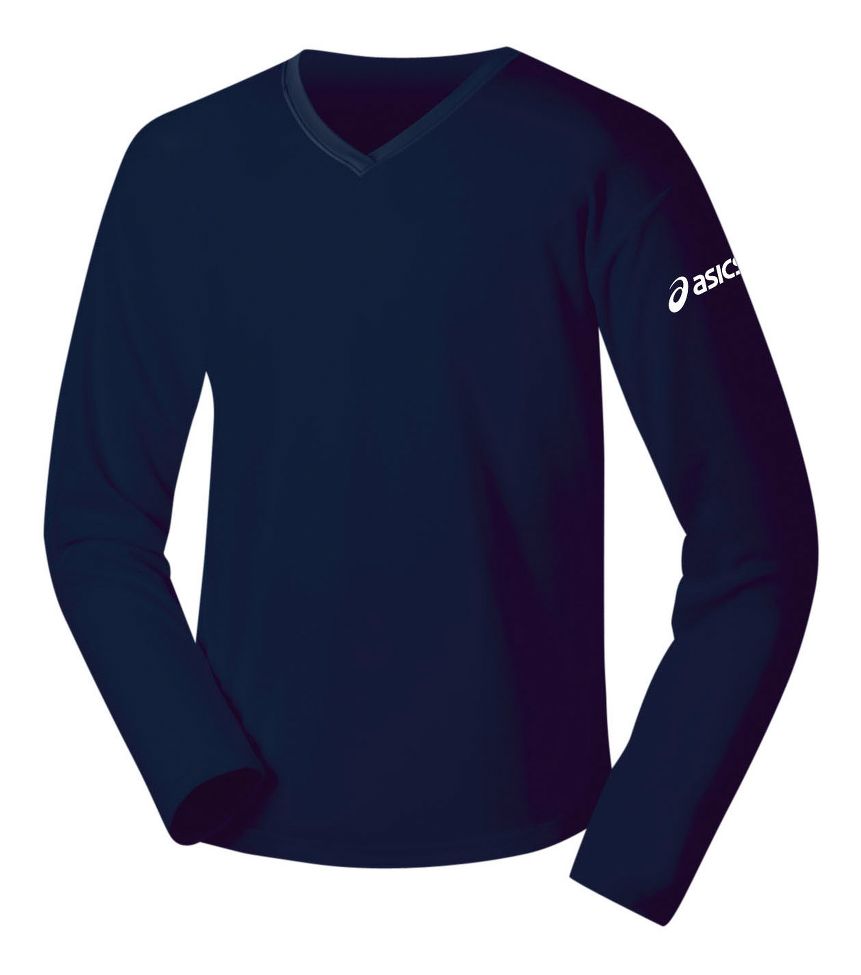 Womens ASICS Circuit-7 Warm-Up Long Sleeve No Zip Technical Top