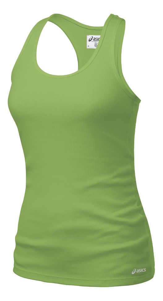 Womens ASICS Cafe Ribbed Tank Technical Tops