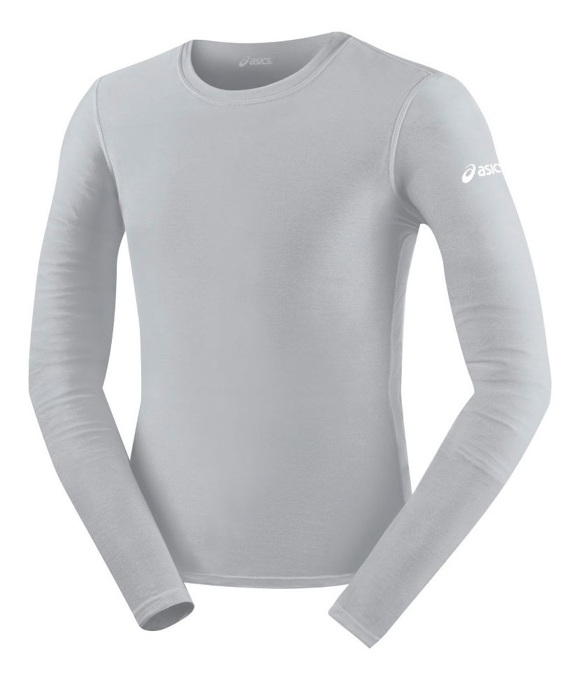 Mens ASICS Compression Long Sleeve No Zip Technical Tops