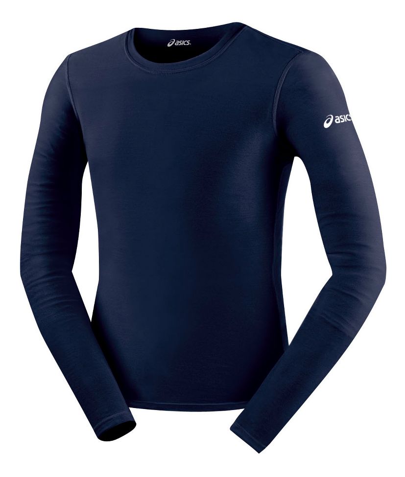Mens ASICS Compression Long Sleeve No Zip Technical Tops