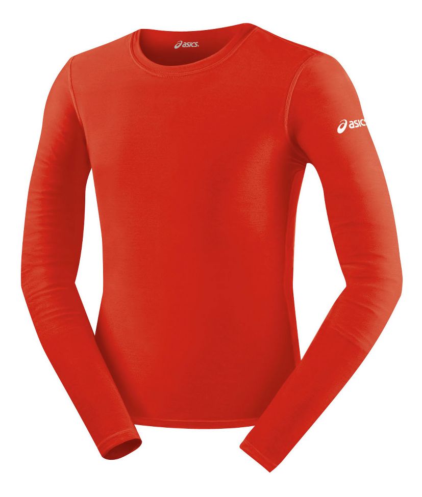Mens ASICS Compression Long Sleeve No Zip Technical Tops