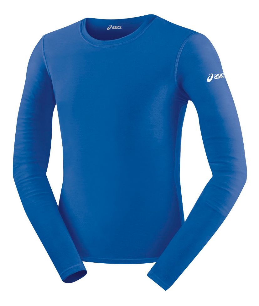 Mens ASICS Compression Long Sleeve No Zip Technical Tops
