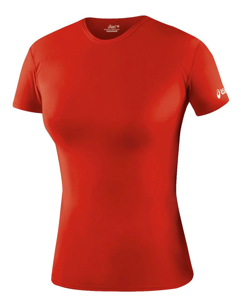 Womens ASICS Compression Short Sleeve Technical Tops