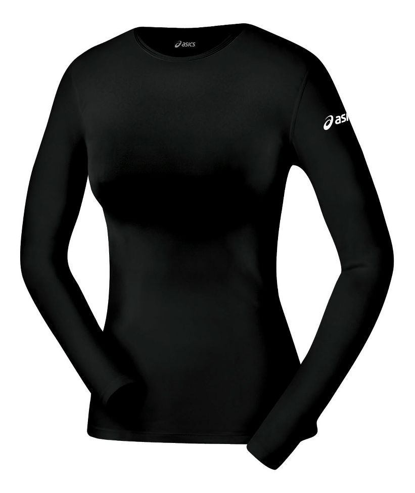 Womens ASICS Compression Long Sleeve No Zip Technical Tops