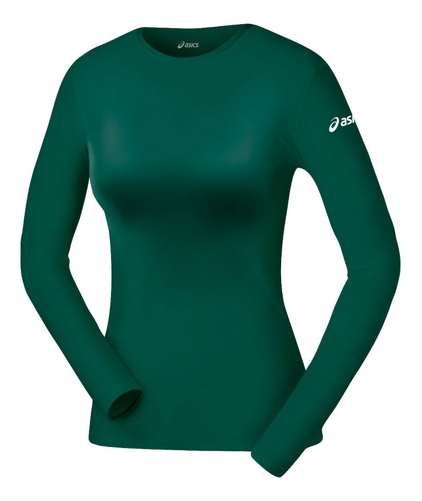 Womens ASICS Compression Long Sleeve No Zip Technical Tops