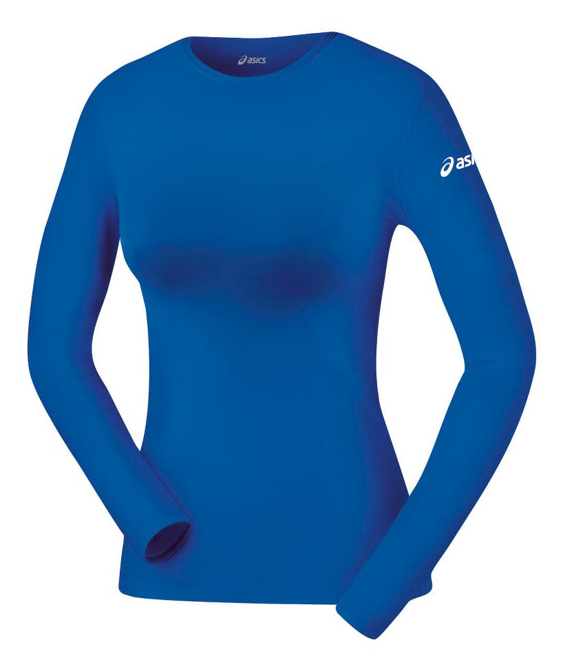 Womens ASICS Compression Long Sleeve No Zip Technical Tops