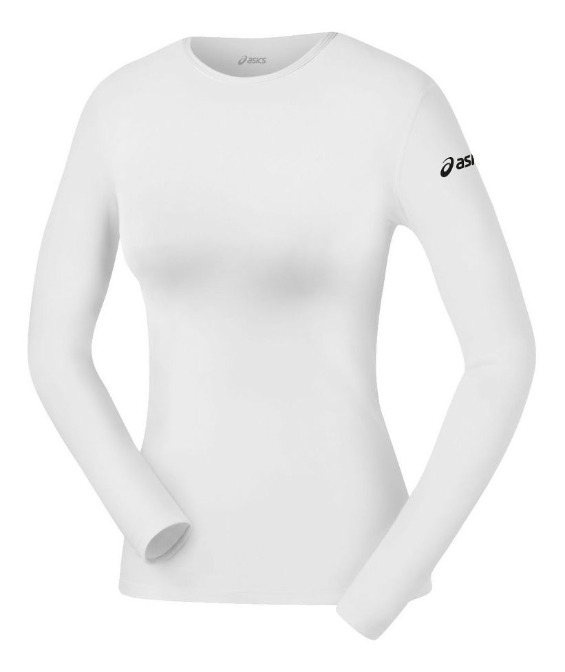 Womens ASICS Compression Long Sleeve No Zip Technical Tops