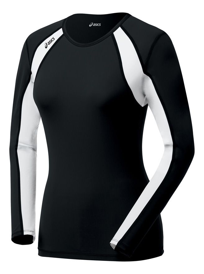 Womens ASICS Heater Long Sleeve No Zip Technical Tops