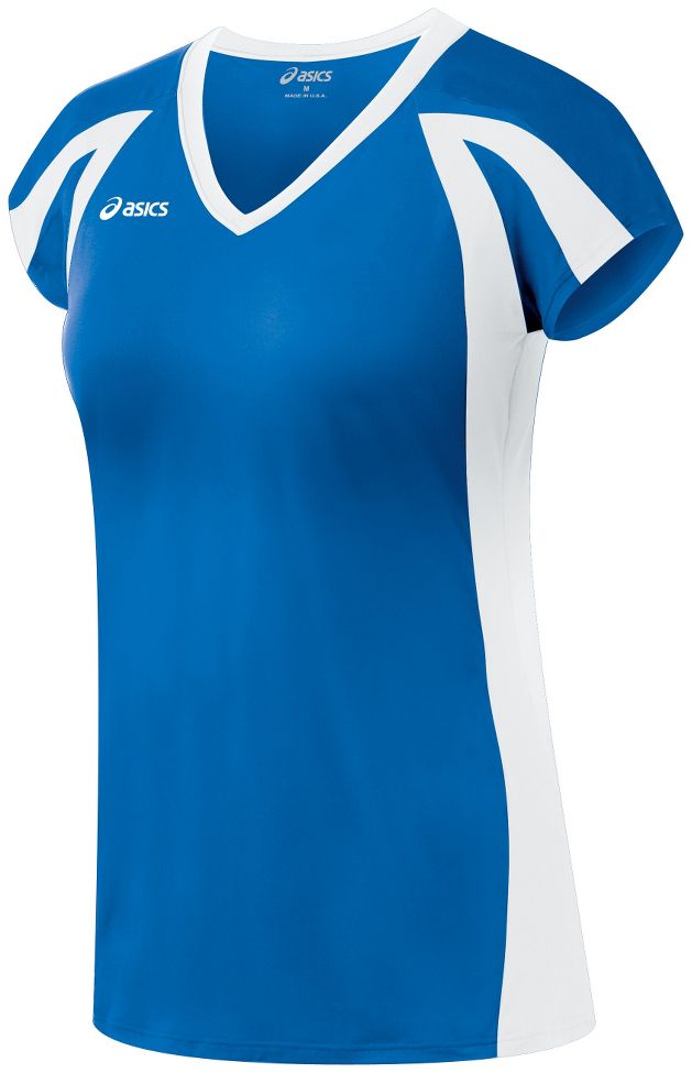 Womens ASICS Domain Jersey Short Sleeve Technical Tops