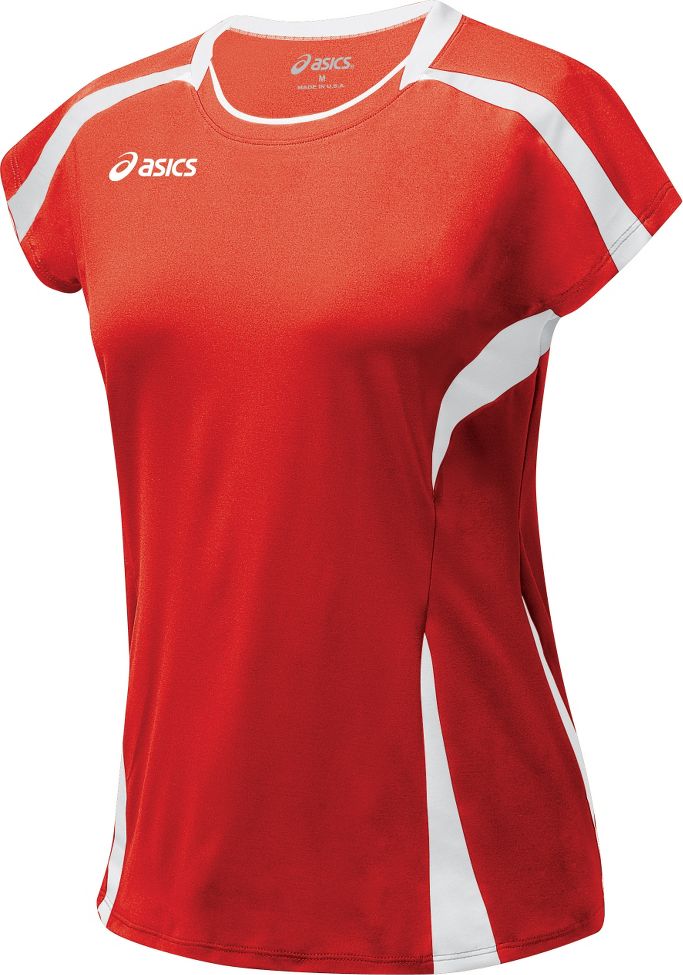 Womens ASICS Blocker Jersey Short Sleeve Technical Tops
