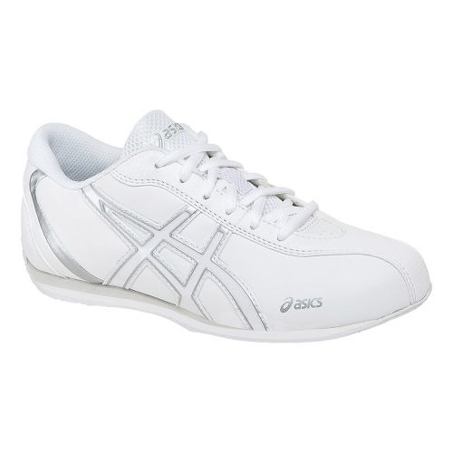 Cheerleading Shoes  Kids on Kids Asics Inspire 2 Gs Cheerleading Shoe   White Silver 12