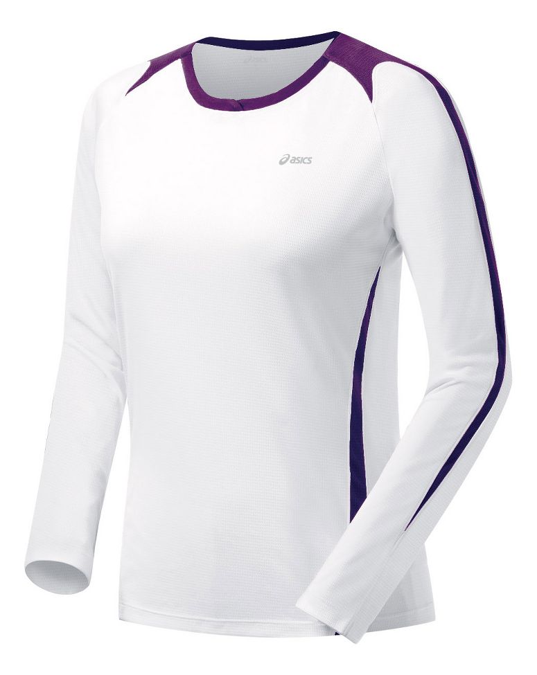 Womens ASICS Velostretch V3 Long Sleeve No Zip Technical Tops