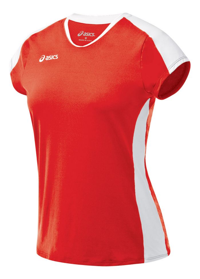 Womens ASICS Striker Cap Sleeve Short Sleeve Technical Tops