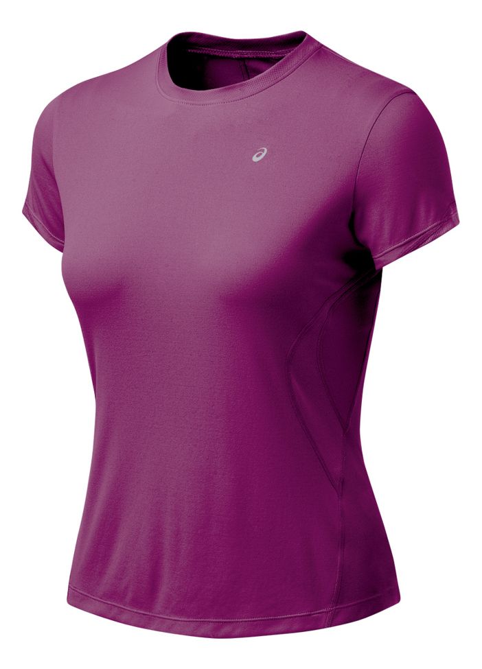 Womens ASICS Favorite Short Sleeve Short Sleeve Technical Tops
