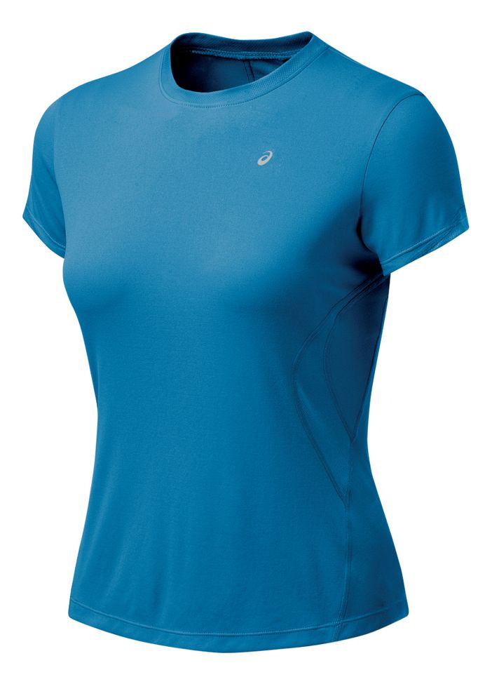 Womens ASICS Favorite Short Sleeve Short Sleeve Technical Tops