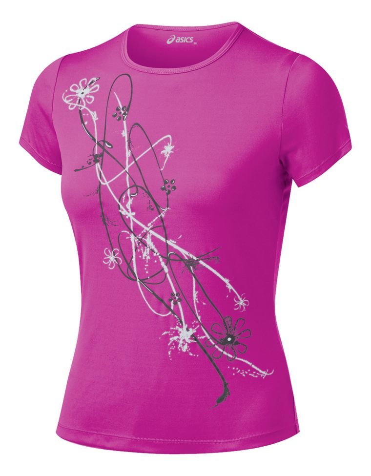 Womens ASICS Reflective Tee Short Sleeve Technical Tops
