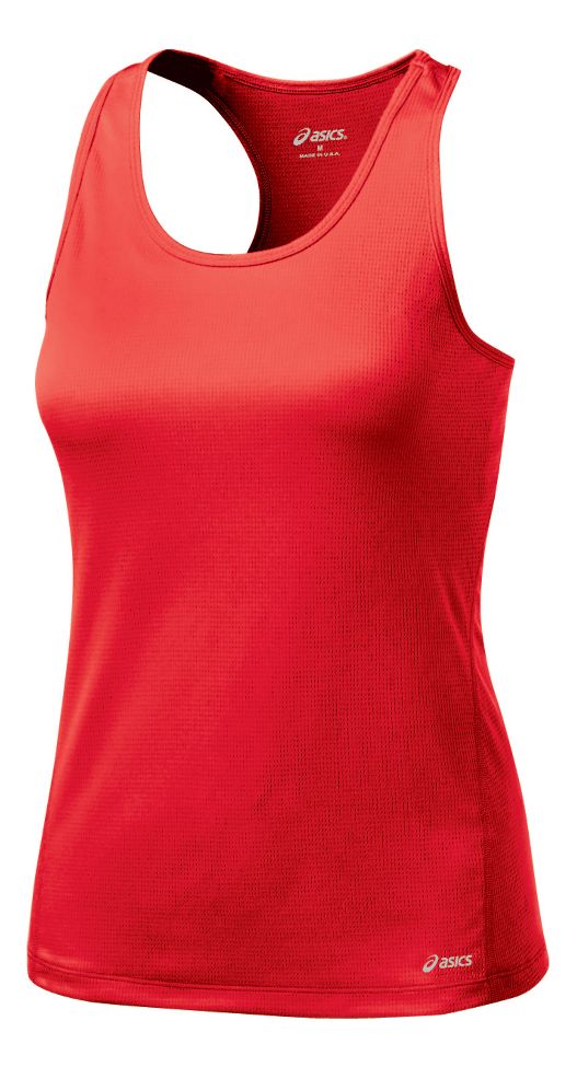 Womens ASICS Core Shimmel Tanks Technical Tops