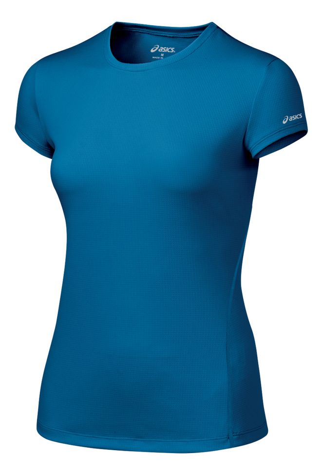Womens ASICS Core Short Sleeve Short Sleeve Technical Tops