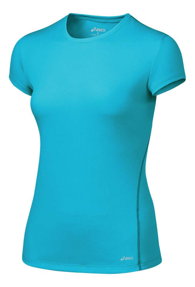 Womens ASICS Core Short Sleeve Short Sleeve Technical Tops