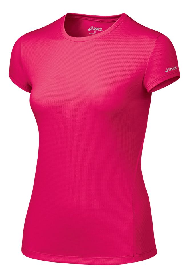 Womens ASICS Core Short Sleeve Short Sleeve Technical Tops