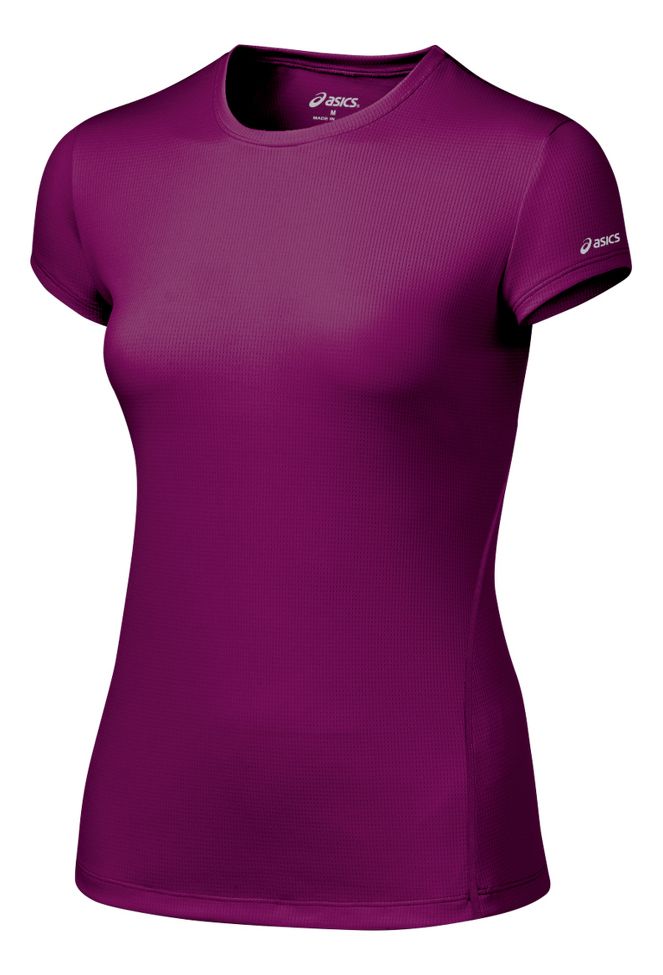 Womens ASICS Core Short Sleeve Short Sleeve Technical Tops