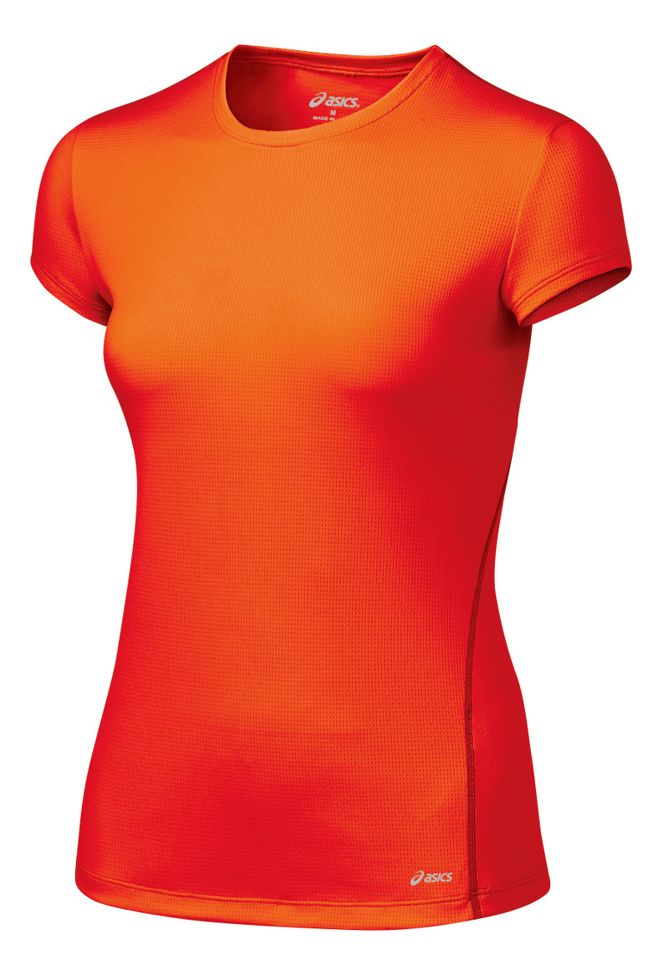 Womens ASICS Core Short Sleeve Short Sleeve Technical Tops