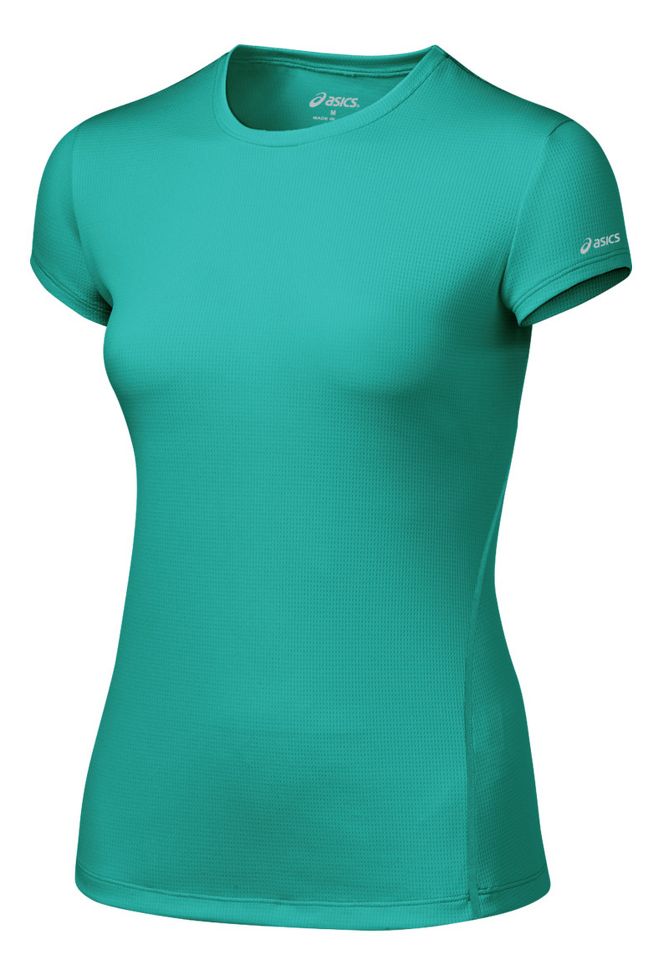 Womens ASICS Core Short Sleeve Short Sleeve Technical Tops