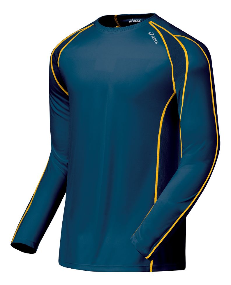 Mens ASICS ARD Long Sleeve No Zip Technical Tops