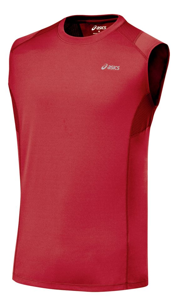 Mens ASICS Favorite Sleeveless Sleeveless Technical Tops
