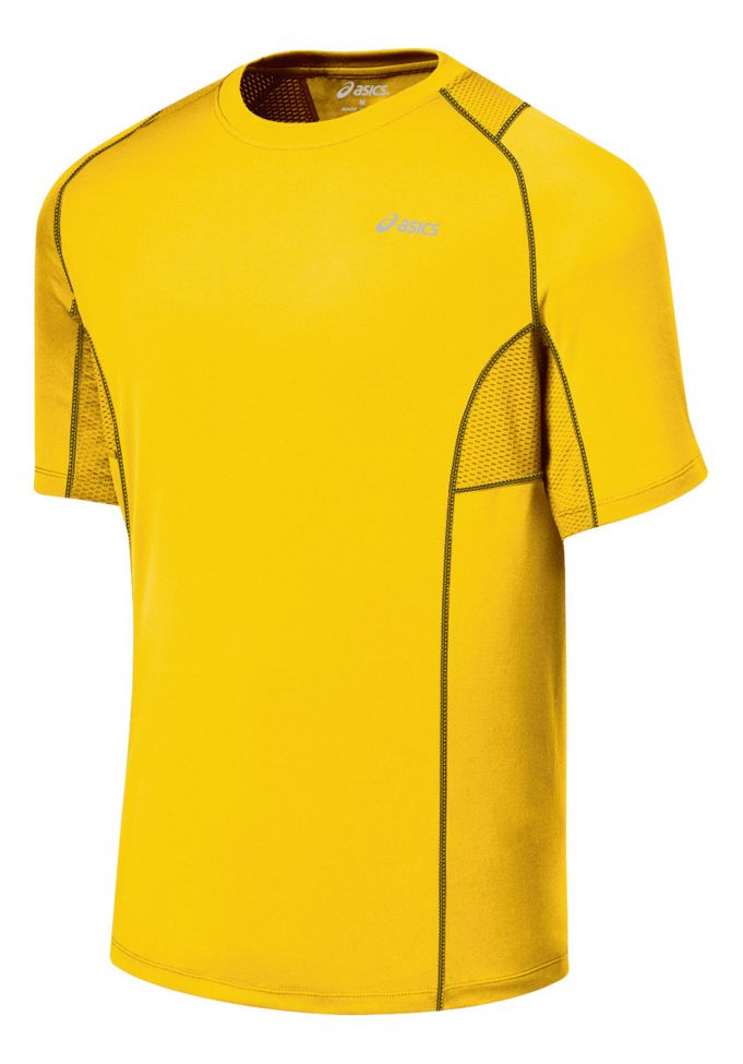 Mens ASICS Favorite Short Sleeve Short Sleeve Technical Tops