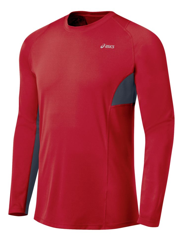 Mens ASICS Favorite Long Sleeve Long Sleeve No Zip Technical Tops
