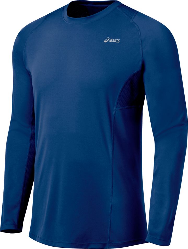 Mens ASICS Favorite Long Sleeve Long Sleeve No Zip Technical Tops